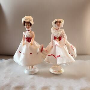 Lot Of 2 Mary Poppins Disney Jolly Holiday Edition Mattel 1999 & Older Model VTG